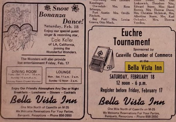 Bella Vista Inn - Feb 1978 Ads